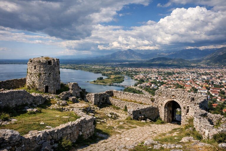 Shkodër — historic city with Rozafa Castle and proximity to the Albanian Alps